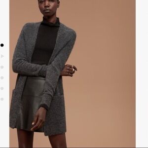 Aritzia Wilfred free aronson alpaca long cardigan size small